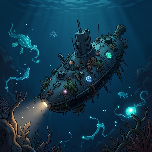 The Oceanic Counterworld from "The Invincible". This flow traces how the ocean expedition supplies a biological contrast to the mechanical land ecosystem.