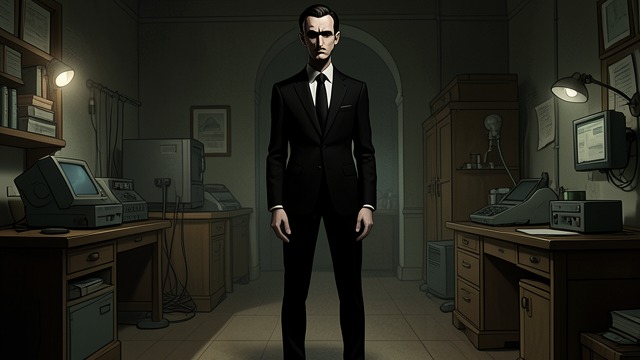Popeye’s Black Suit from "Sanctuary". Popeye’s Black Suit Uniform Popeye’s tight black suit gives his weak body a rigid visual authority. Mask The clothing turns fragility into a symbol of danger.