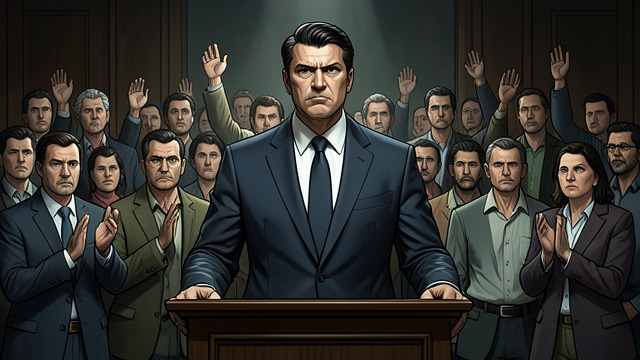 The Prosecutor’s Campaign from "Sanctuary". The Prosecutor’s Campaign Political Ambition Eustace Graham uses the case to build a record for higher office.