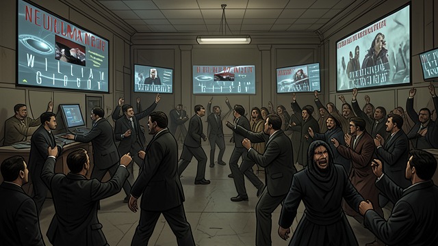 The Modern Diversion from "Neuromancer". Manufactured Terror The Panther Moderns spread false reports of Blue Nine contamination and inject grotesque images into Sense/Net's internal systems.