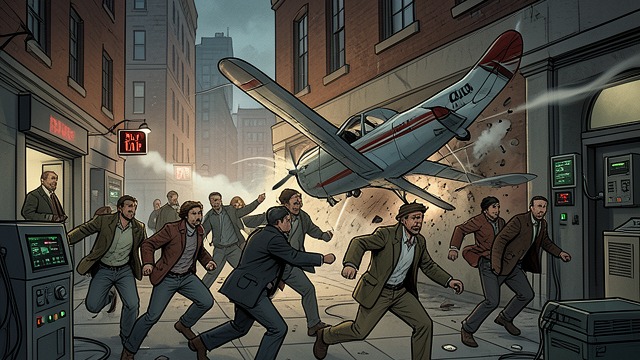 The Microlight Strike from "Neuromancer". Sudden Intervention A microlight kills Pierre and throws the interrogation into chaos.