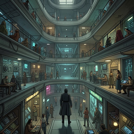 The Family and Its AIs from "Neuromancer". This flow examines the rise, failure, and transformation of Tessier-Ashpool's attempt to become an immortal collective intelligence.