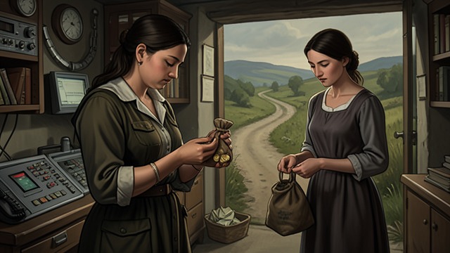 Peter’s Money in the Flight from "When You Were Mine". Peter’s Money in the Flight A gift remembered As Isobel Davenport prepares to flee, she remembers the pouch of coins Peter Davenport left her.