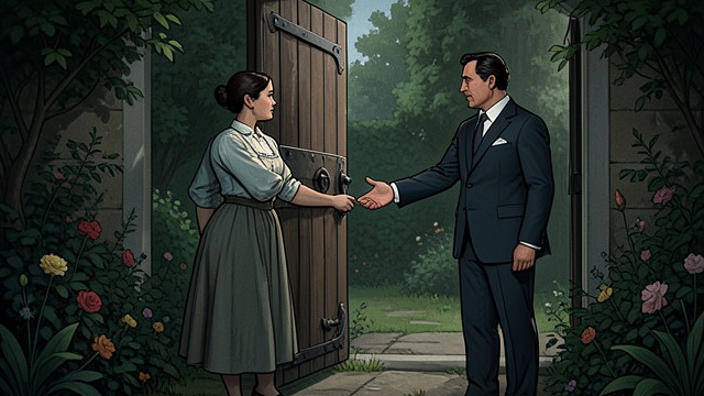 Equal Partner in the Confrontation from "When You Were Mine". Protection Becomes Partnership Challenging the Threat Directly When Rupert appears in the garden, Isobel answers him rather than hiding from the encounter.
