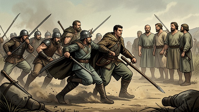 Amalickiahite Invasion from "Book of Mormon". War Enlarged by Ambition External Attack Amalickiah turns Lamanite power against the Nephites.