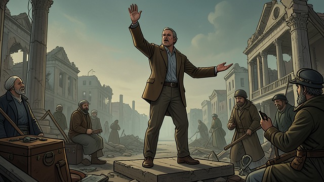 Voice of Mercy from "Book of Mormon". The Crucified Lord Speaks Judgment Named Jesus Christ declares the destruction of cities and explains that wickedness caused their fall.