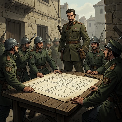 Moroni’s Defensive War from "Book of Mormon". This flow follows Moroni’s transformation of military defense into a disciplined preservation of homes, worship, liberty, and communal survival.