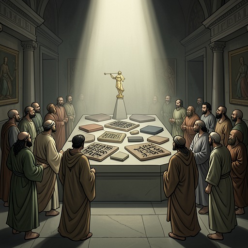 The Witness Structure of the Book from "Book of Mormon". This flow traces how prophetic, angelic, communal, and written witnesses accumulate to establish Jesus Christ and the record’s message.