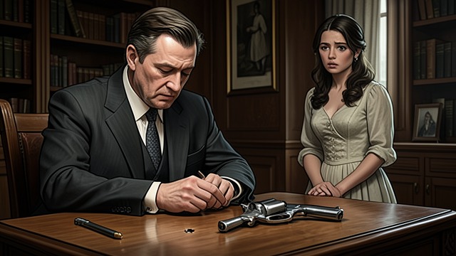 The Gun Contradiction from "The Hollow". Forensic Reversal New Evidence Grange learns that the revolver Gerda held did not fire the fatal bullet. The central assumption of the investigation collapses.