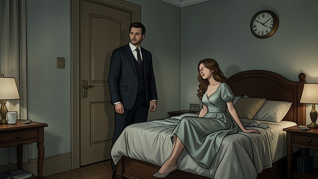 The Locked Door from "The Hollow". Managed Affection Domestic Boundaries Henry locks his bedroom door to protect his morning sleep from Lucy's restless mind.
