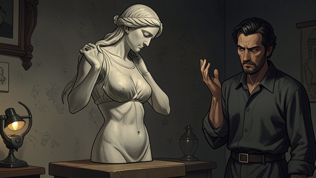 The Worshipper from "The Hollow". A Figure of Submission Borrowed Form Henrietta uses Gerda's neck and shoulders to create The Worshipper.