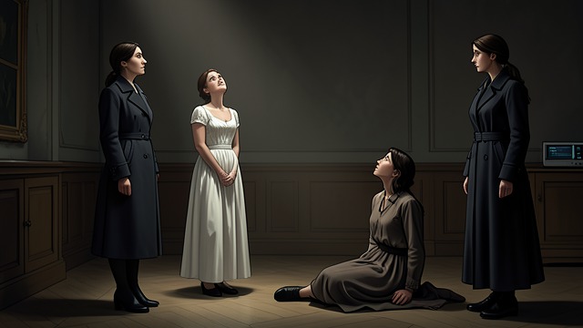 Veronica's Entrance from "The Hollow". The Actress Arrives Dramatic Interruption Veronica Cray enters through the French windows of The Hollow under the pretext of borrowing matches.