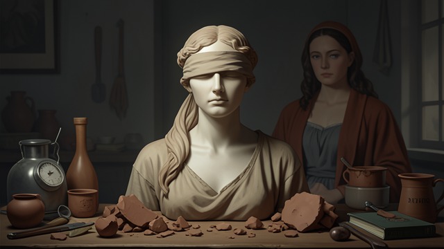 Nausicaa Contaminated from "The Hollow". Personality in Clay Artistic Perception Henrietta creates Nausicaa from Doris Sanders's blind and beautiful features.