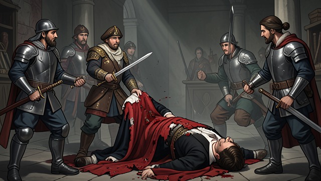 The King's Apparent Death from "Henry IV, Part 2". Confusion in Battle A Target Under Attack Douglas repeatedly strikes at the appearance of the king, increasing fear and uncertainty among both sides.