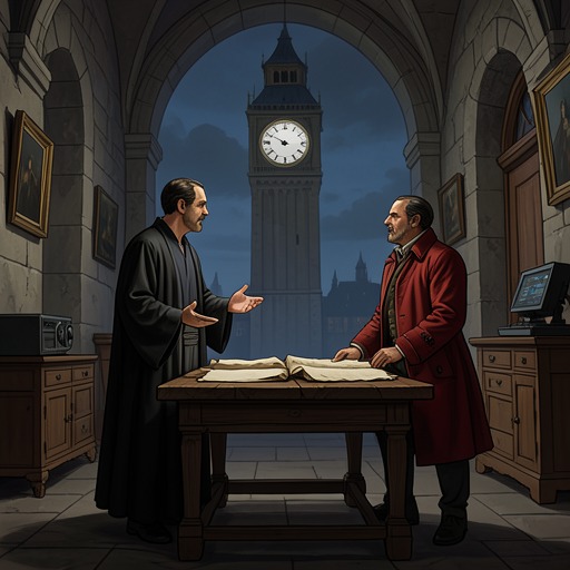 The Archbishop and Lancaster from "Henry IV, Part 2". This thread traces the Archbishop of York's attempt to negotiate with Lancaster and the decisive reversal that follows the apparent peace.