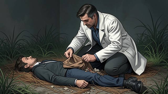 Moved Body Theory from "The Secret of Secrets". Soil and Pine Straw New Material Ricky returns to the morgue and finds grass, dirt, and pine straw on the victim’s body and clothing.