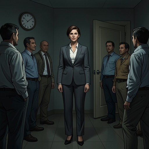 Chantel Fifty’s Working World from "The Secret of Secrets". This flow traces Chantel Fifty as a protective workplace that sustains Nyia and frames the reunion.