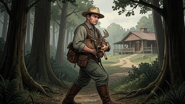 A Brief Departure from "The Outlaws". A Brief Departure Restlessness Returns The Kid tires of waiting for danger and leaves to hunt, later returning with a buck.