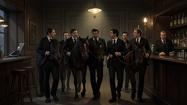 Horses Arrive at J Bar from "The Outlaws". Horses Arrive at J Bar A Suspicious Shipment Jerry Sewell arrives with a group of black-clad riders and fine horses.