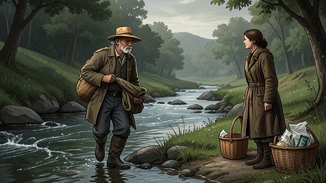 Chalk’s Quiet Assistance from "The Outlaws". Chalk’s Quiet Assistance A Neighbor Nearby Old man Chalk lives up the creek and helps Mrs. Horton with difficult work, including woodcutting and hay.