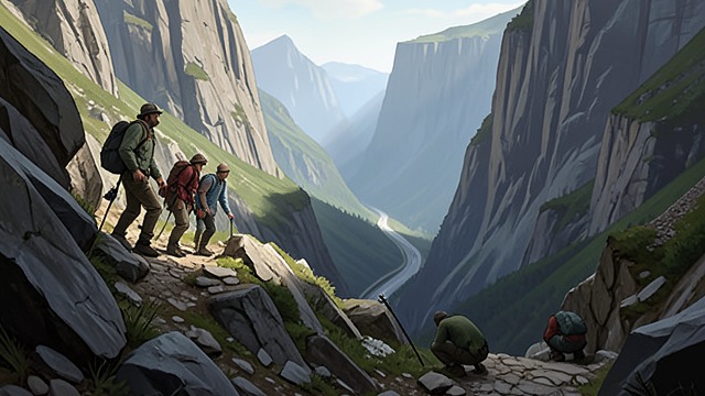 The Mountain Detour from "The Outlaws". The Mountain Detour Avoiding the Ambush Mrs. Horton warns that Landon’s men are likely to wait in the narrow canyon road.