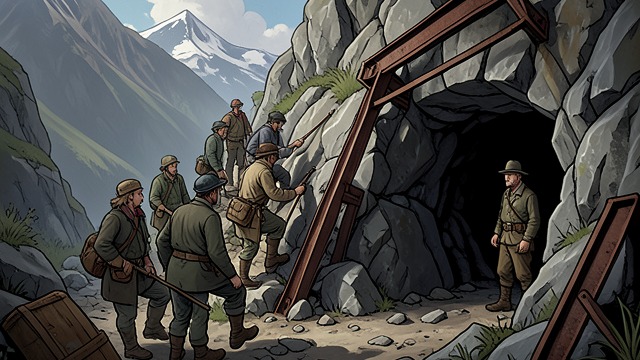 A Road into Roily from "The Outlaws". A Road into Roily The Descent from North Star The party reaches North Star Mine, where a watchman observes them, then follows the mine road down toward Roily.