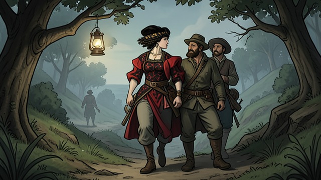 An Uncertain Escort from "The Outlaws". An Uncertain Escort Trust Under Necessity Kate leaves Roily with Del and his companions while fearing that Landon’s men may be close behind.