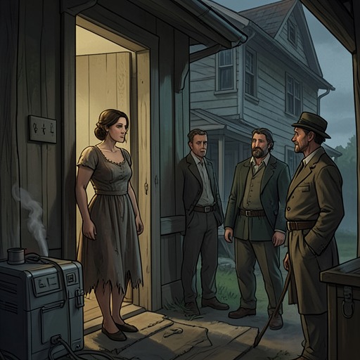 Mrs. Horton’s Hard-Won Guardianship from "The Outlaws". This flow traces Mrs. Horton’s transformation from a suspicious host into a decisive protector whose experience helps Kate survive.
