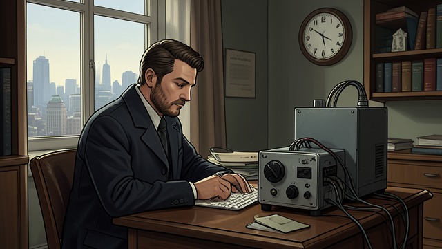 The Waiting Machine from "Babel". The Waiting Machine Routine Robin works late shifts at the telegraph office while reading and revising.