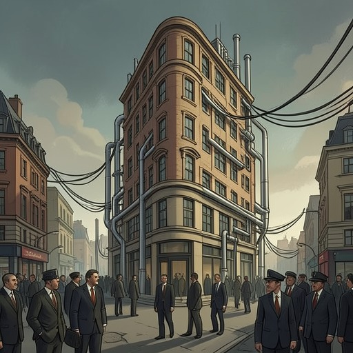 Babel and the Empire from "Babel". This flow traces the institutional dependence that makes Babel wealthy, powerful, and ultimately vulnerable to its own students.