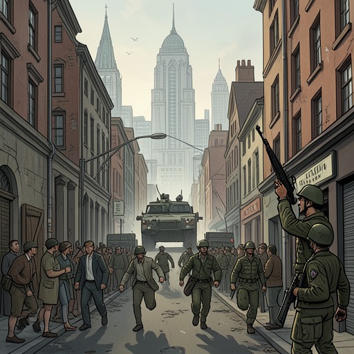 The Military Escalation from "Babel". This flow follows the state’s movement from surveillance and police action to siege, civilian repression, and planned assault.