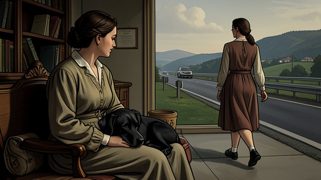 The Roadside Dog from "The Museum of Innocence". The Roadside Dog A dog approaches Füsun On the morning after their engagement, an ordinary black-eared dog rests its head on Füsun’s lap.