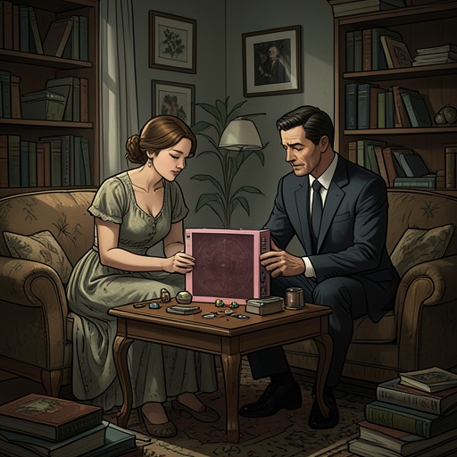 The Tombala Objects and Shared Memory from "The Museum of Innocence". This flow traces how household prizes and game objects make the Keskin family’s ordinary rituals available for later remembrance.