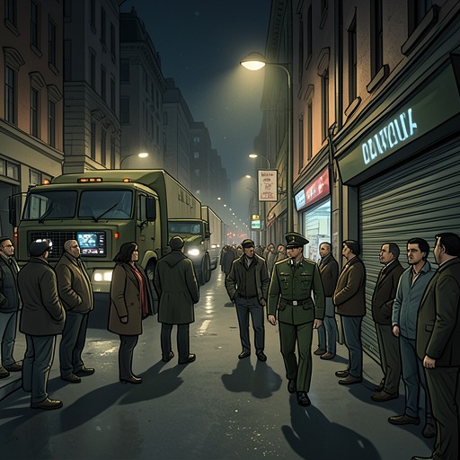 The 1980 Coup and the Household Routine from "The Museum of Innocence". This flow traces how military rule, curfew, and political repression alter the movements and rituals of Kemal and the Keskin family.