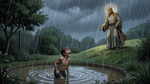 Rain Transforms the Landscape from "The Character of Rain". Rain Transforms the Landscape Water reshapes familiar ground Repeated rain floods neighborhood streets and enlarges Little Green Lake.