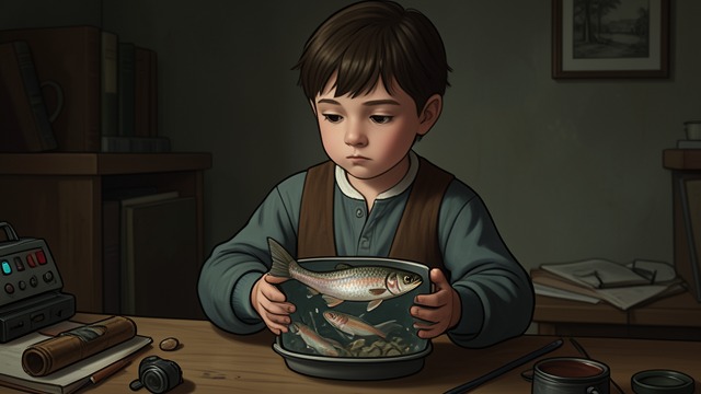 A Gift Misunderstood from "The Character of Rain". A Gift Misunderstood A parental assumption Mother and Father give the child three live carp because they believe it loves fish.