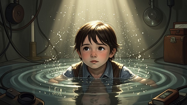 The Sea’s Beauty Below from "The Character of Rain". The Sea’s Beauty Below Fear interrupted by wonder As the child sinks at Tottori, sunlight and moving sparkles become mesmerizing.
