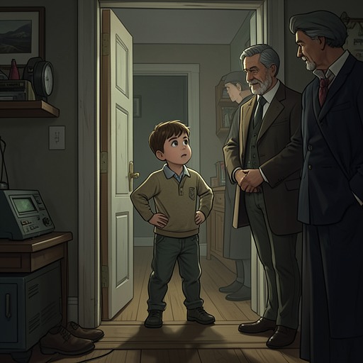 The Career of a Child Observer from "The Character of Rain". This flow follows the Narrator (God)'s development from silent observer into a child who interprets language, adults, and the natural world on its own terms.