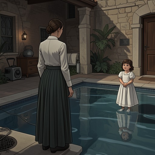 Kashima-san’s Distance from "The Character of Rain". This flow traces Kashima-san's refusal of the child's adoration and culminates in her silent presence during the pool crisis.