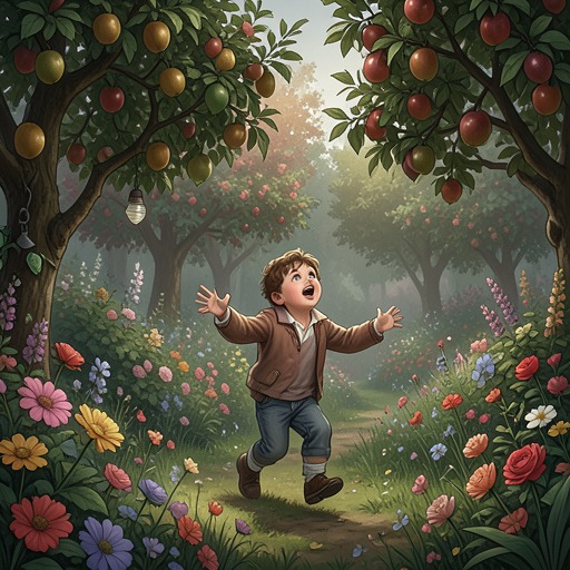 The Garden’s Seasonal Decline from "The Character of Rain". This flow traces the garden from a divine childhood sanctuary into an early sign that growth turns toward decay.