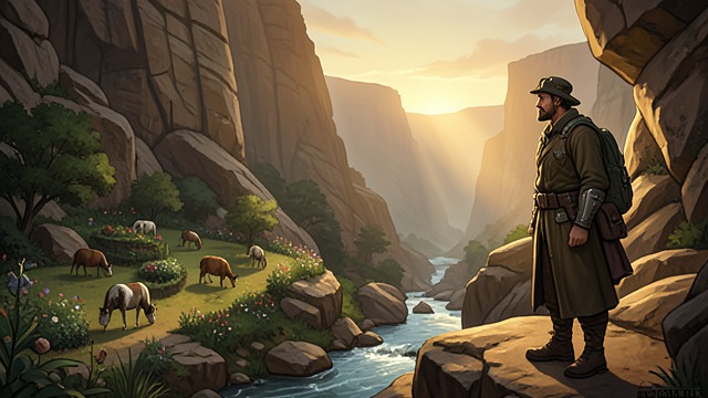Life in the Canyon from "The Dog Stars". A Temporary Abundance Water and food The canyon holds a garden, grazing animals, and a running creek.