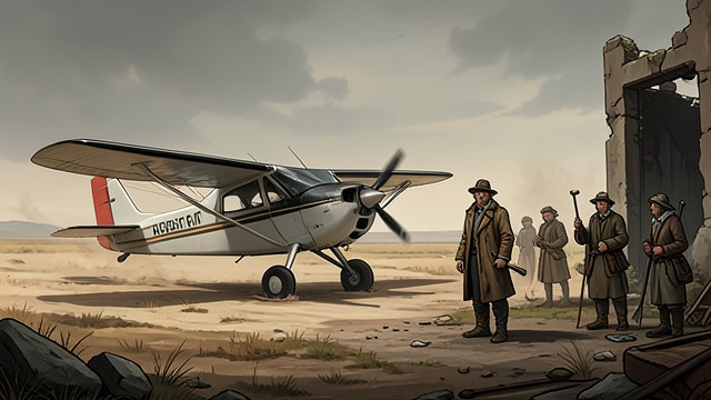 A Changed Homecoming from "The Dog Stars". Return to Erie A transformed home After finding new allies, Hig flies back toward Erie and sees the damage to Bangley’s stronghold.