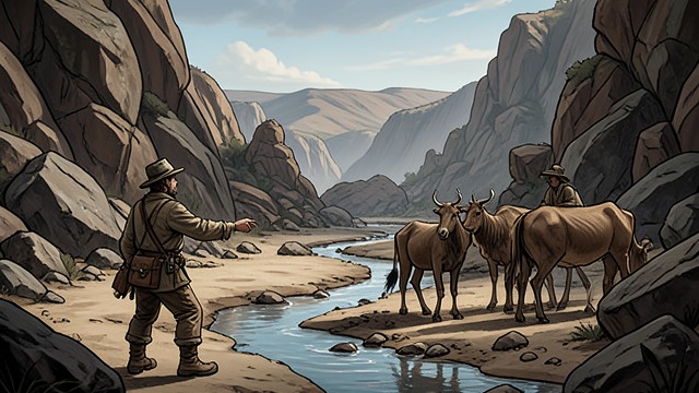 The Creek’s Decline from "The Dog Stars". Sanctuary Under Pressure The drought becomes decisive Pops explains that the creek has almost failed, and the livestock cannot be sustained indefinitely.
