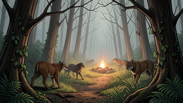Wild Returns and Persistent Loss from "The Dog Stars". Renewal Without Restoration Animals reclaim space Hig sees wild bison and other animals moving through places once shaped by human settlement.