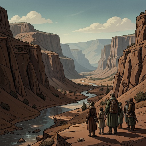 The Transformation of the Ranch from "The Dog Stars". The hidden canyon shifts from sanctuary to unsustainable refuge, then becomes the origin of a shared life beyond its walls.