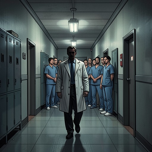 Kay’s Medical Career from "This Is Going to Hurt". This flow follows Adam Kay from inexperienced junior doctor to a clinician whose work becomes psychologically impossible to continue.