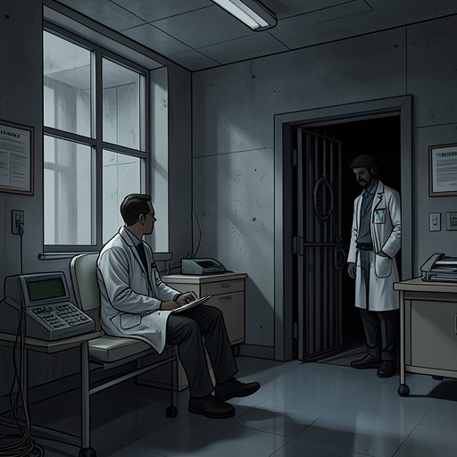 The Silence After Crisis from "This Is Going to Hurt". This flow traces the gap between traumatic events and meaningful support, showing how silence becomes part of medical practice.