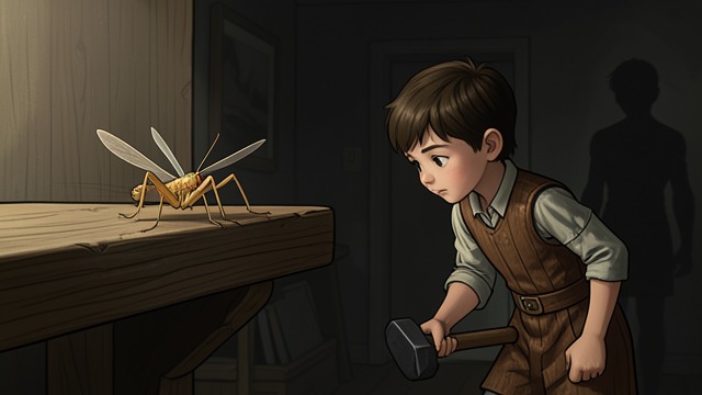 The First Warning from "The Adventures of Pinocchio". Counsel in the House Advice Offered The Talking Cricket tells Pinocchio that children who disobey their parents and run away will regret it.