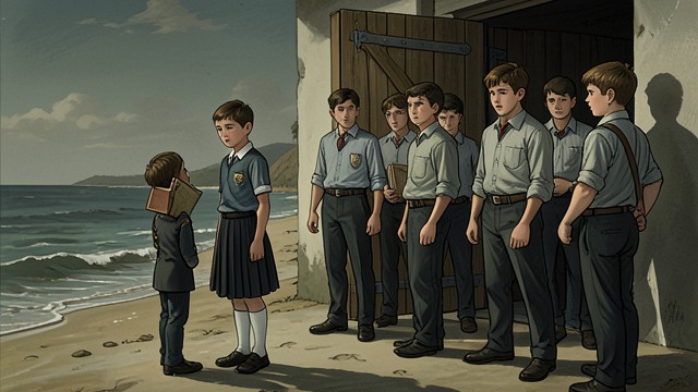 A Fight at the Shore from "The Adventures of Pinocchio". Deception Turns Violent The Boys’ Real Aim At the shore, Pinocchio discovers that the boys only wanted to keep him out of school.