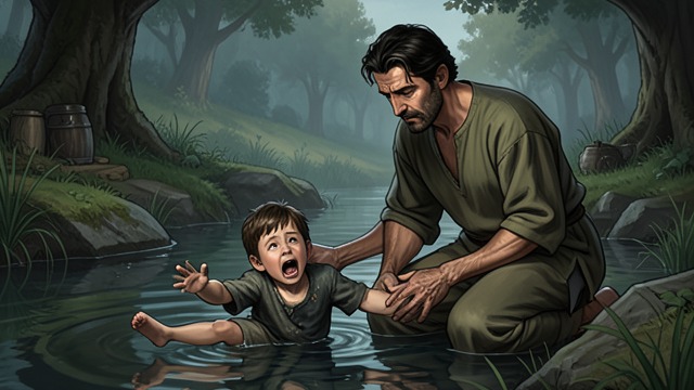 Alidoro Returns the Rescue from "The Adventures of Pinocchio". Kindness Repayable A Voice Recognized Alidoro hears Pinocchio calling for help while the Green Fisherman is about to fry him.